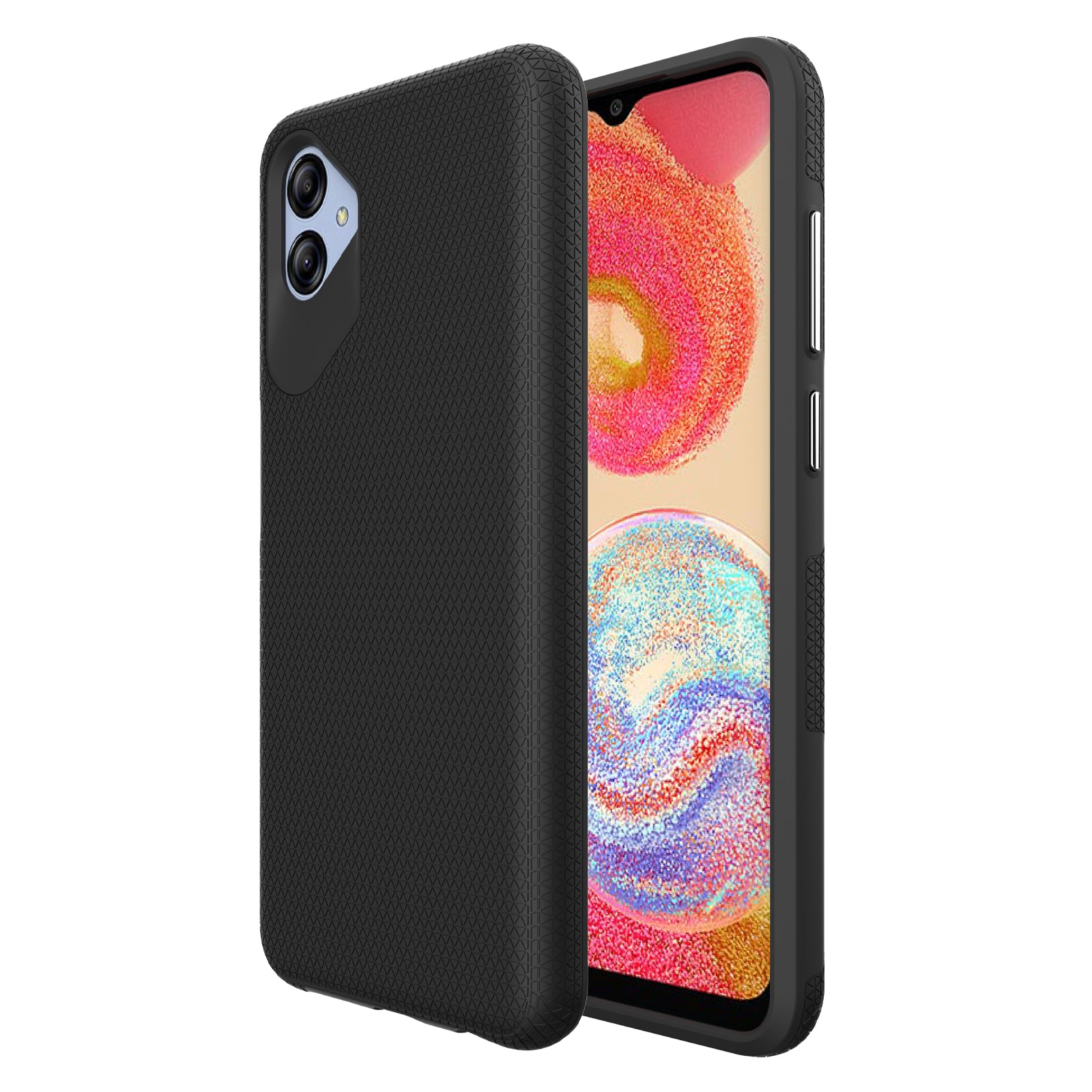 Anti-fall Phone Back Cover For Samsung Galaxy A04e 4G F04 4G M04 4G Triangle Heat Dissipation Soft TPU Hard PC Smartphone Case Anti-fall Phone Back Cover For Samsung Galaxy A04e 4G F04 4G M04 4G Triangle Heat Dissipation Soft TPU Hard PC Smartphone Case